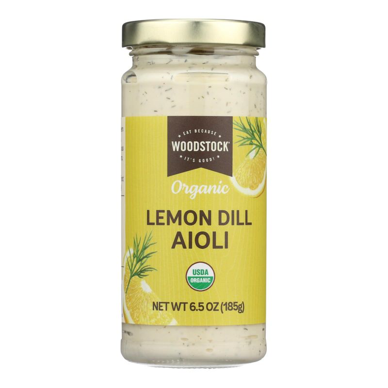 Woodstock Organic Lemon Dill Aioli - Case of 6/6.5 oz, 2 of 8