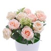 Unique Bargains Artificial Plants Rose Plastic 2.95"x2.95"x7.48" 1 Pc - 4 of 4