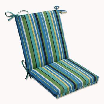 Outdoor Square Edge Seat Cushion - Topanga Stripe - Pillow Perfect