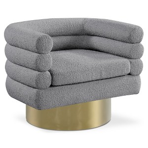 Meridian Furniture,Tessa Boucle Fabric Accent Chair - 1 of 4