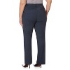 Rekucci Curvy Woman Ease into Comfort Bootcut Pants with Zipper Pockets – Pull-On Dress Work Pants - Indigo, 14 Short - 3 of 3