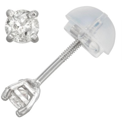 Junior Jewels 14K Gold Children's .25 Cttw Diamond Stud Earrings