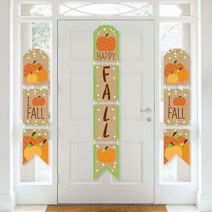 Big Dot of Happiness Pumpkin Patch - Hanging Vertical Paper Door Banners - Fall Halloween Thanksgiving Party Wall Decoration Kit - Indoor Door Decor - 1 of 4