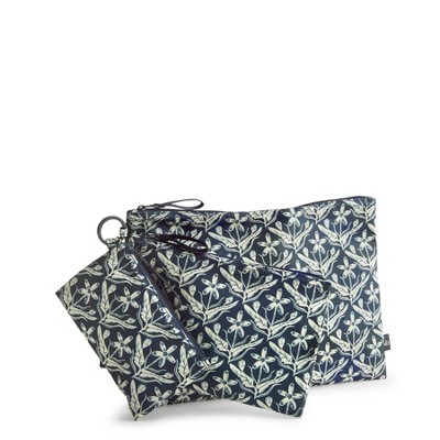 Vera Bradley Women's Outlet Ripstop 3-Piece Pouch Organizer Set