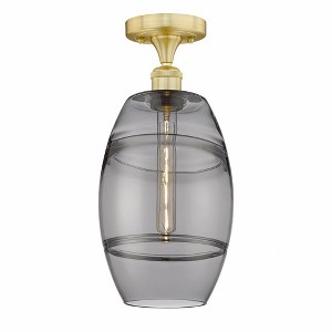 Vaz - 1 Light Semi-Flush Mount In Industrial Style-10 Inches Tall and 8 Inches Wide - 1 of 1