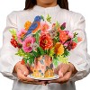 Paper Love 3D Poppy Blooms Pop Up Card with Detachable Keepsake Flower Bouquet, For All Occasions  - Large 10" x 7” Cover - 3 of 4