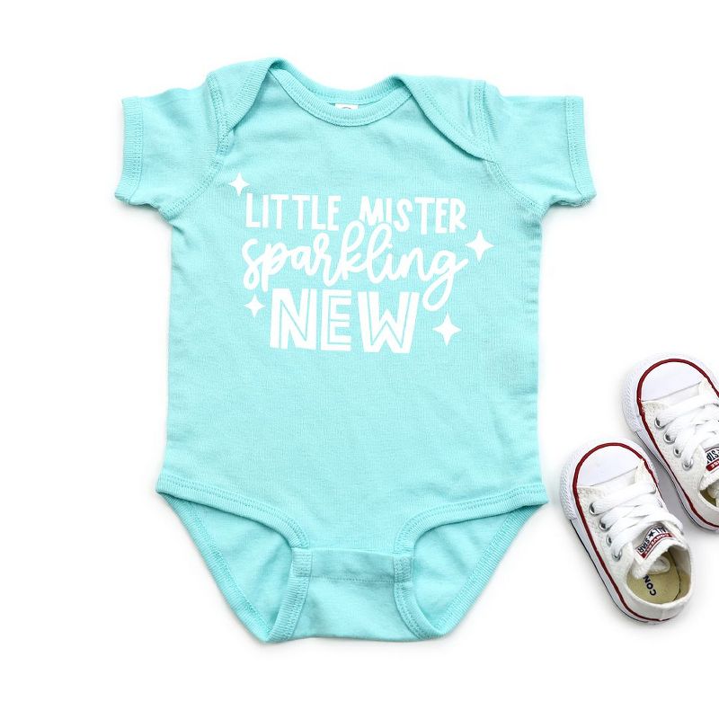 The Juniper Shop Little Mister Sparkling New Baby Bodysuit, 2 of 3