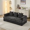 TIRAMISUBEST Convertible Floor Sofa Bed - Chenille Folding Mattress Couch w/Armrest for Living Room, Bedroom & Studio - 2 of 4