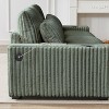 NicBex 126 Inch L-Shaped Corduroy Sectional Sofa with Movable Ottoman,4 Waist Pillows and USB Ports for Living Room,Bedroom,Green - 4 of 4