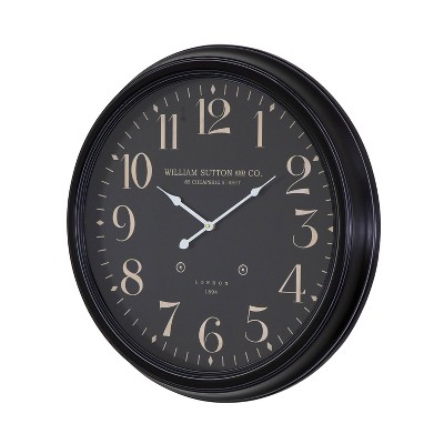 Yosemite Home Decor Grey Oversized Iron Wall Clock - Thumbnail 3