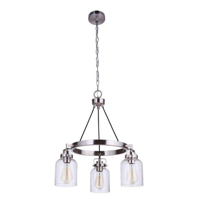 Craftmade Lighting Foxwood 3 - Light Chandelier in  Brushed Polished Nickel