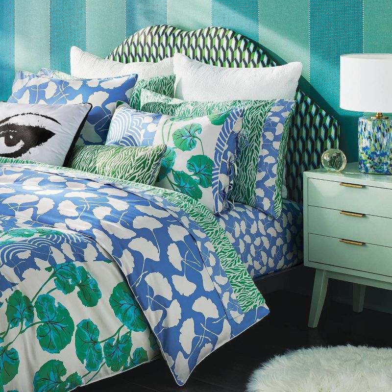 Sea Twig Green 400 Thread Count Bedding Sheet Set - DVF for Target, 2 of 5
