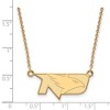 Black Bow Jewelry 10k Yellow Gold North Dakota Fighting Hawks NCAA Necklace 18 Inch - 2 of 4