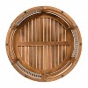 28" Acacia Wood Outdoor Coffee Table with Handwoven Rope – All-Weather Boho Accent - 3 of 4