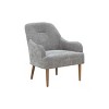 Okak Modern Accent Chair, Chenille Armchair, Modern Style Accent Chair with Wood Legs, Comfy Design for Living Room, Bedroom - 4 of 4