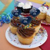 University of Akron Zips Logo Heart Love Cupcake Picks Toppers Decoration Set of 6 - 4 of 4