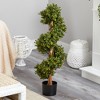 Nearly Natural 33-in Boxwood Topiary Spiral Artificial Tree (Indoor/Outdoor) - 4 of 4