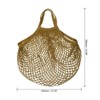 Unique Bargains Cotton Mesh Reusable Washable Grocery Bags 1 Pcs 15x13.8" - 2 of 4