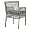 Modway Aura Dining Armchair Outdoor Patio Wicker Rattan Set of 2 - 4 of 4