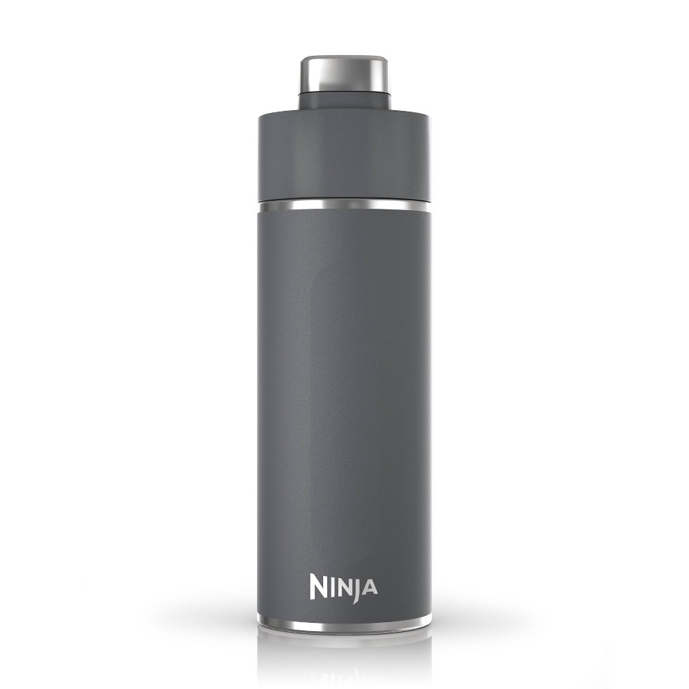 Photos - Glass Ninja Thirsti 18oz Travel Water Bottle - Charcoal Gray 