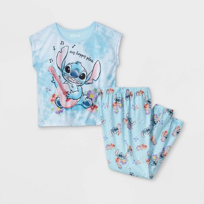 Girls' Lilo & Stitch 2pc Pajama Set - Blue