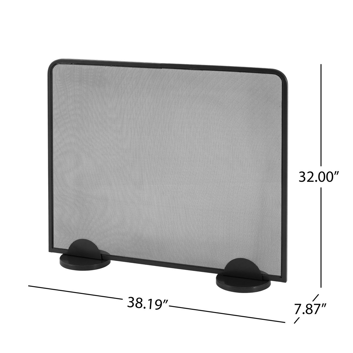 Christopher Knight Home Evin Modern Freestanding Single‑Panel Iron Fireplace Screen - thumbnail 3