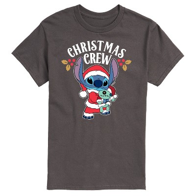 Men's - Lilo and Stitch - Christmas Crew Short Sleeve Graphic T-Shirt