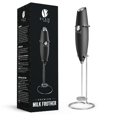 Powerlix Milk Frother Handheld Battery Operated Electric Whisk Foam Maker  For Coffee With Stainless Steel Stand Included - Snow White : Target
