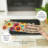 Evergreen Multi-Color Fall Sunflowers Sassafras Indoor Outdoor Switch Doormat 1'10"x22" - 4 of 4