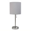 Creekwood Home Contemporary Bedside Table Lamp with Power Outlet - 2 of 4