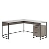GDFStudio Rowan 59" Wood and Metal L-Shaped Office Desk with File Storage Drawer - 2 of 4