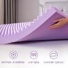 Itopfox 2 Inch Egg Crate Memory Foam Mattress Topper, Soft Bed Pad for Back Pain Relief, CertiPUR-US Certified Cooling Gel Infused - 4 of 4