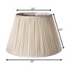 Vynxaria Slant Pencil Pleat Softback Lampshades, 10"x16"x10" with Washer Fitter - 4 of 4