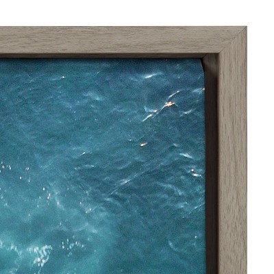 La Jolla Aerial Beach Framed Canvas Wall Art