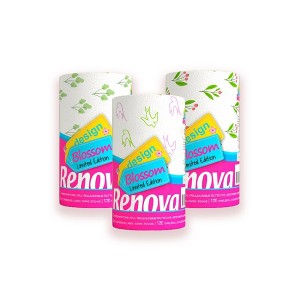 Renova Seasonal Paper Towels - 1 Jumbo Roll - 120 Sheets - 2 Ply - FSC Certified - Holiday & Decorative Kitchen Towels - 1 of 4