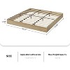 Nasitip Wood Bed Frame, Floor Standing Bed Frame with Wooden Slat,No Box Spring Needed,Modern Minimalist Bedroom Furniture for Apartments, Dorms - 2 of 4