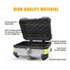 28L Motorcycle Top Case, Aluminum Motorcycle Tail Box with Security Lock & Reflective Stickers,  Motorcycle Storage Carrier Case for Travel Riding - 4 of 4