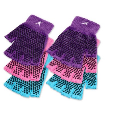 ProsourceFit Grippy Yoga Gloves, 3PK
