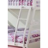 NicBex Twin over Full Bunk Bed Wooden Bed Frame with 2 Drawers, Inclined Ladder and Full Length Guardrail, Space Saving, No Box Spring Required, White - 3 of 4