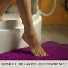 Lavish Home 2-Piece Chenille Memory Foam Bathroom Rugs Set - 4 of 4