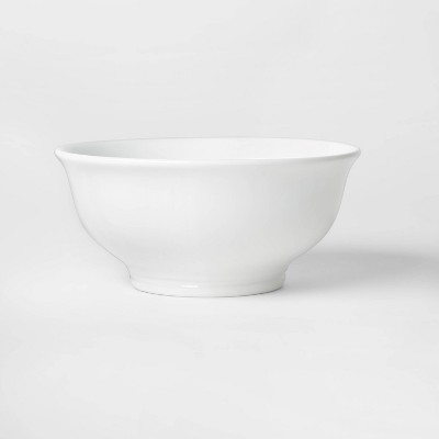Serving Bowl 45oz Porcelain White - Threshold™: Round Glazed Microwave & Dishwasher-Safe Traditional Tableware