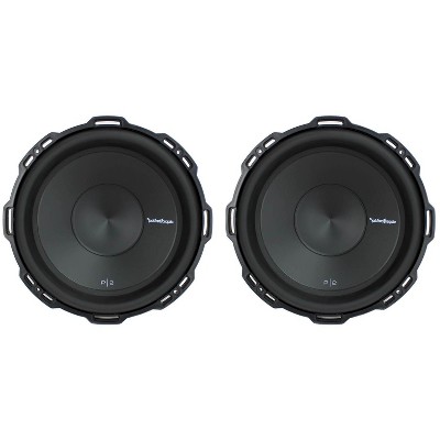 2) Rockford Fosgate P2D2-12 12" 1600Watt 2-Ohm Punch Series Car Audio Subwoofers