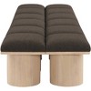 Meridian Furniture,Pavilion Boucle Fabric Bench - 3 of 4