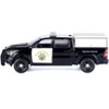 2019 RAM 1500 Laramine Crew Cab  Truck "California Highway Patrol" Black & White w/Bed Camper 1/27 Diecast Model Car by Motormax - 2 of 4
