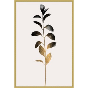 Amanti Art Monochromatic No 9 Dark Gold by Eins Kubistika Wood Framed Wall Art Print - 1 of 4