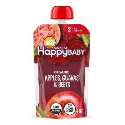 Happy Baby Organics Clearly Crafted Stage 2 Apples, Guavas & Beets - 4oz