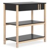 Dream On Me Soho Changing Table In Matte Black Vintage, Crafted with Sustainable New Zealand Pinewood - image 2 of 4