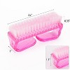 12 Pcs Handle Grip Nail Brush, Fingernail Brush Cleaner Hand Scrub Cleaning Brushes for Toes, Nails, Men and Women - 2 of 4