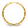 Black Bow Jewelry 2.5mm to 6mm 14K Yellow Gold Half Round Ridged Edge Standard Fit Band - 2 of 4
