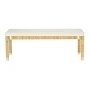 TOV Furniture Amara Linen Bench in Cream - 2 of 4